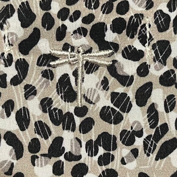 Tyler Boe Small Carson Long Sleeve Cheetah Animal Print Silk Blouse - Picture 6 of 8